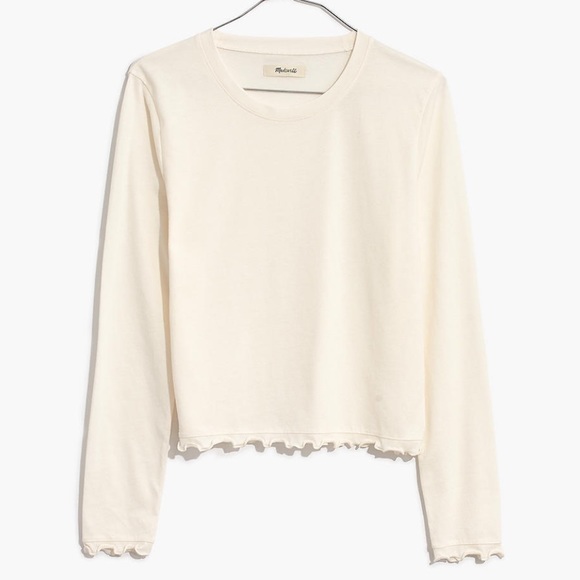 Madewell Tops - NWOT Madewell • Ruffle Edge Tee